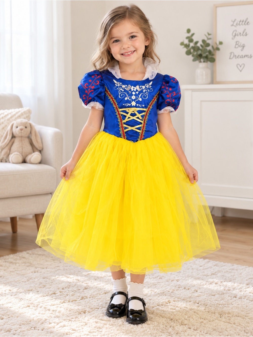 👑 Rubie’s Fairy-Tale Princess Light-Up Dress/Costume – Size 4T